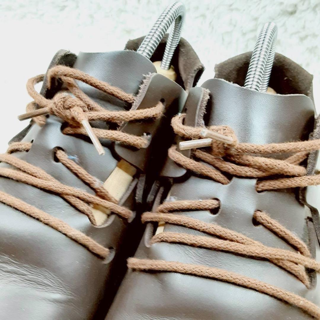 未使用級箱付 24㎝◎Birkenstock 革靴 茶 モンタナ 箱付き