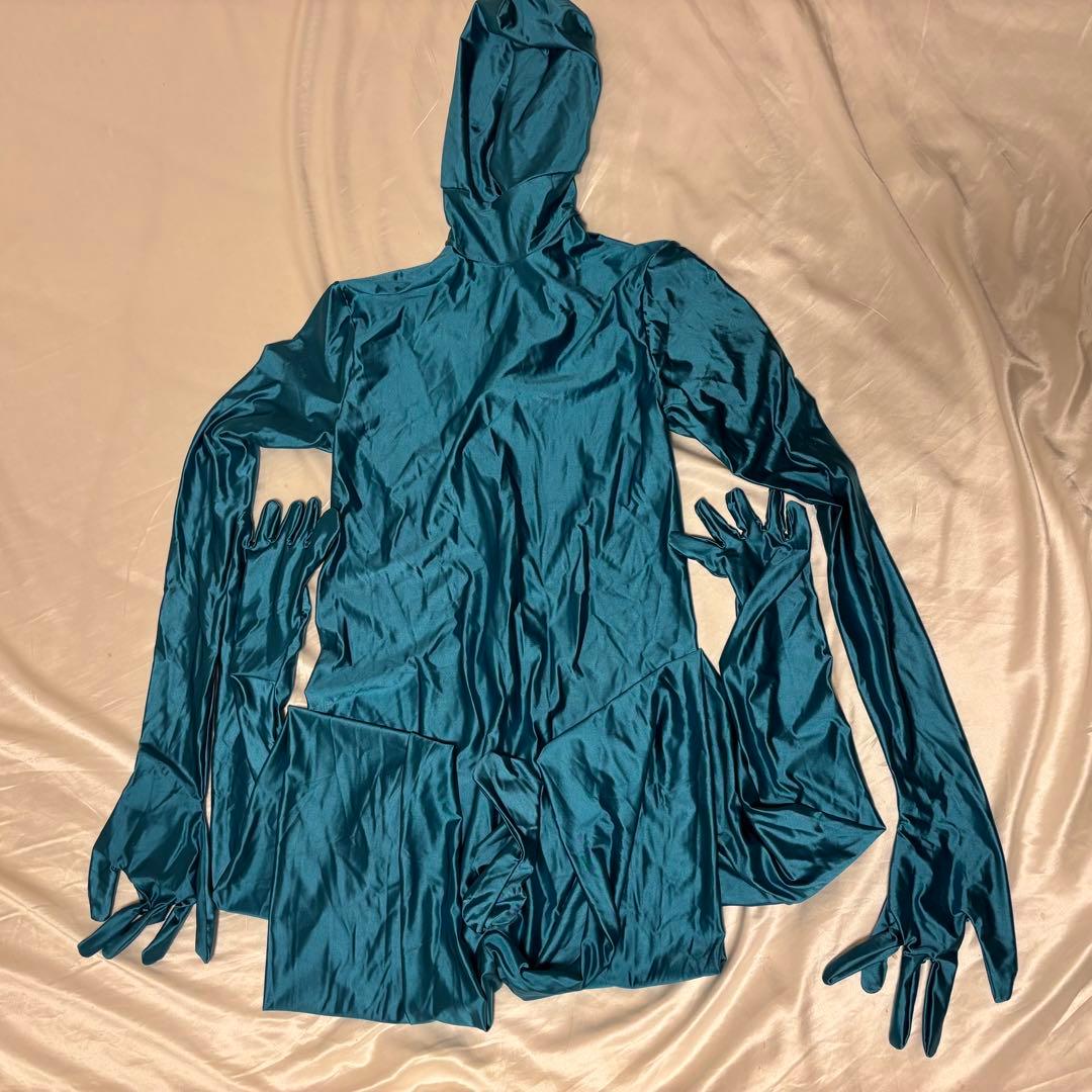 ツルスベゼンタイ 全身タイツ ZENTAI 青 ※オプション概要欄記載