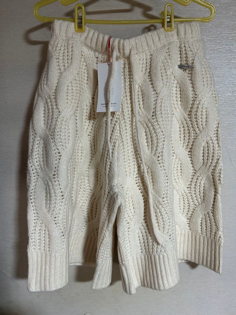 Maison Special Cable Knit Shorts 25aw 新品