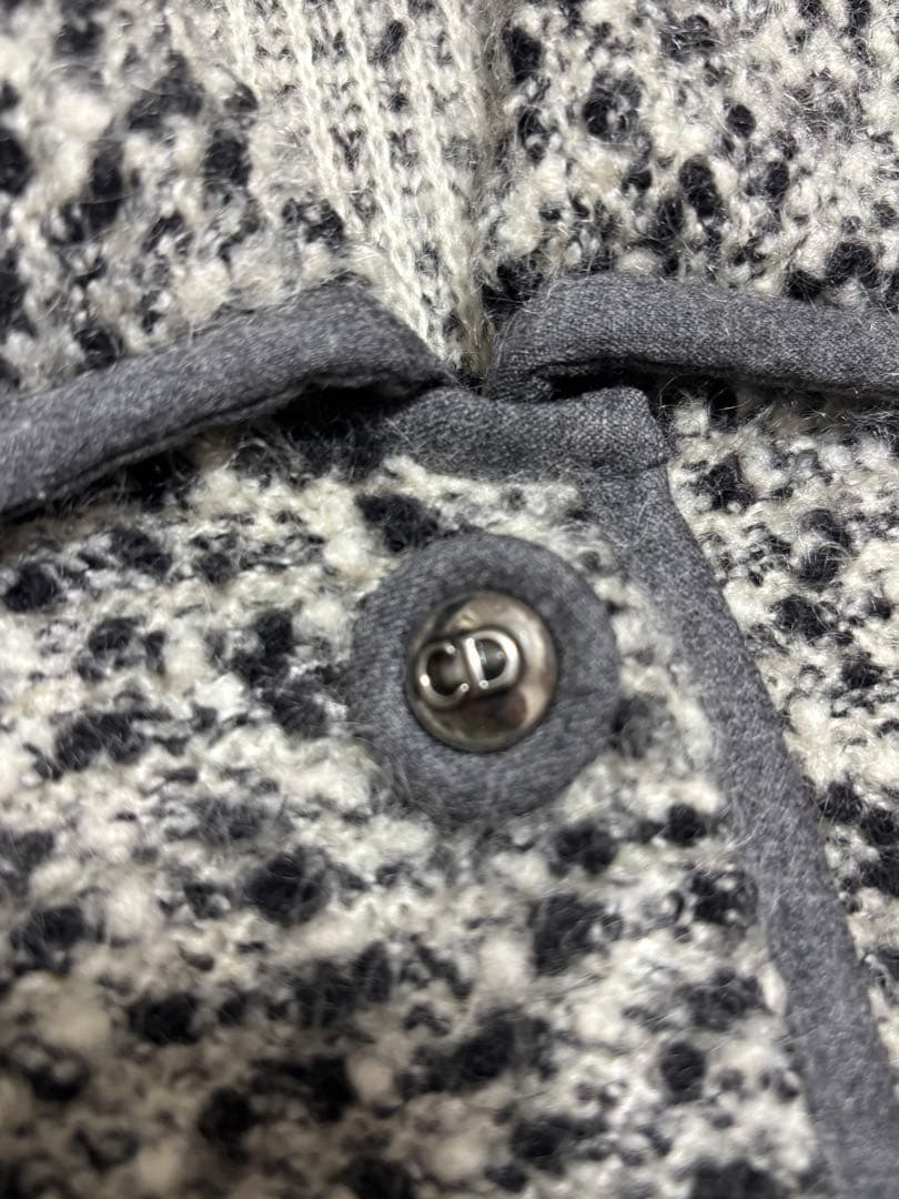 Christian Dior グレー系 ニットコート M