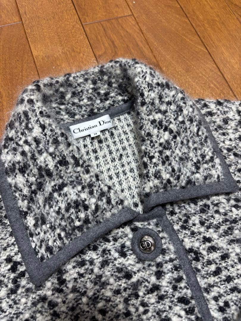 Christian Dior グレー系 ニットコート M