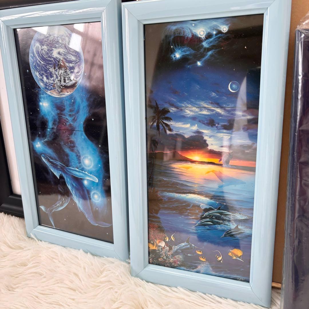 まとめ売り　15点　額縁　絵画　フォトフレーム　和製　海　木製　写真　ラッセン