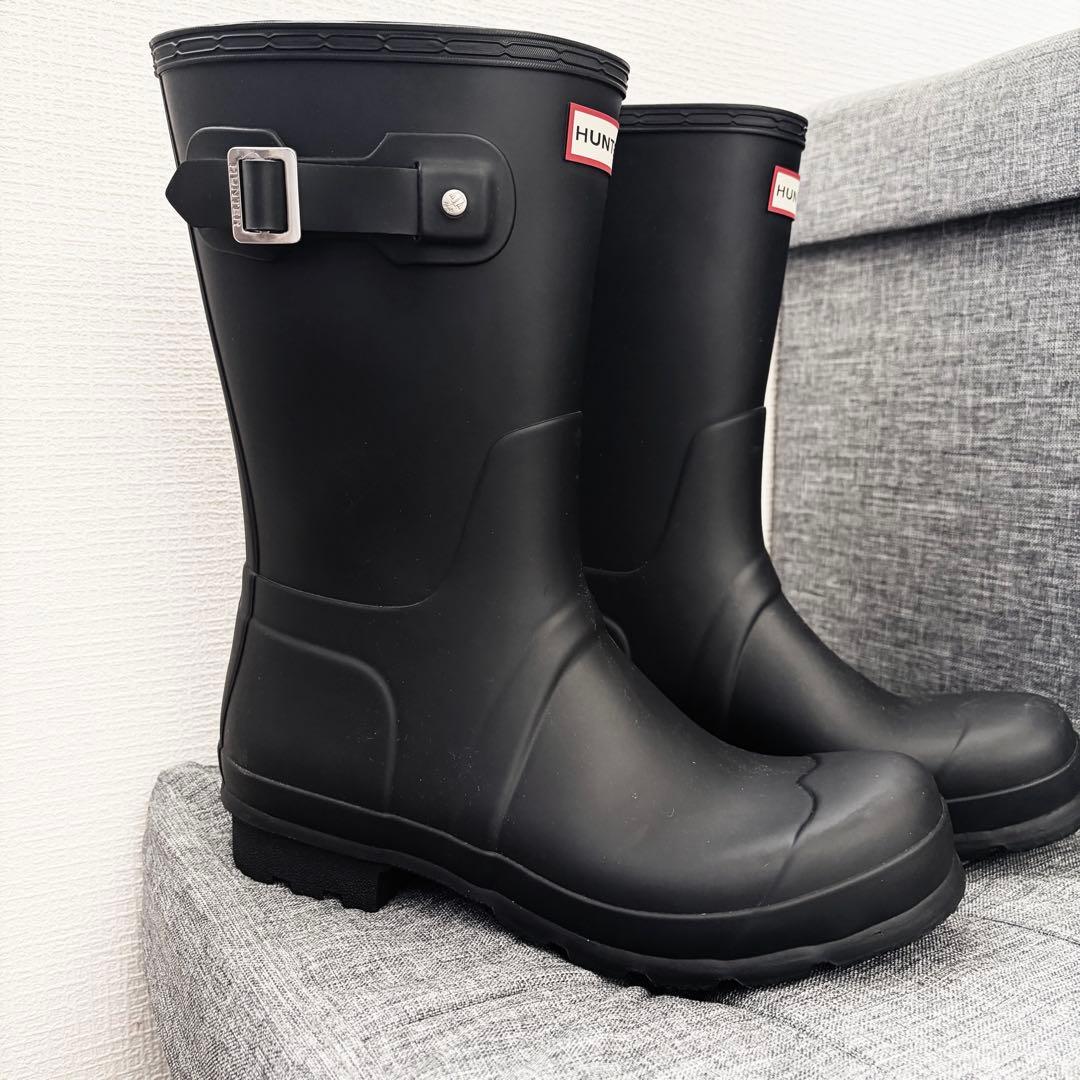 HUNTER ブラックレインブーツ UK 9 EU43 ハンター