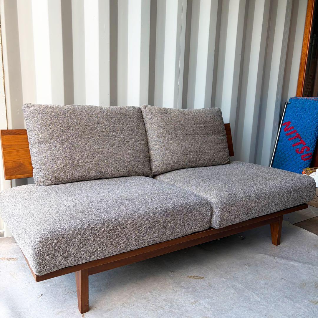 取付無料！シギヤマ家具 天然木ナチュラルファブリックリビングダイニングソファ✨