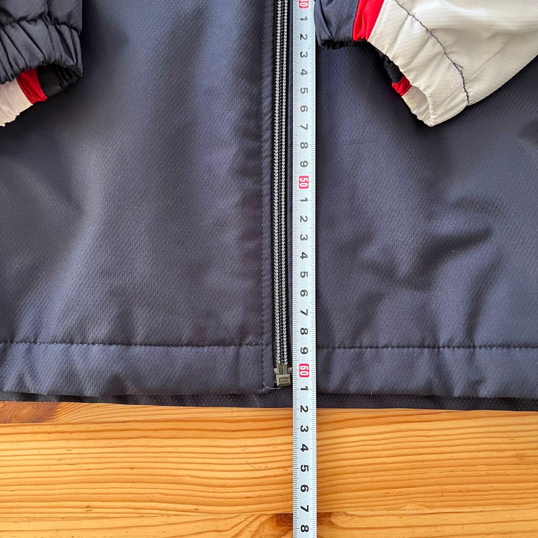 MIZUNO ミズノ ウォームアップウェア 上下セット サイズS 紺色×赤×白