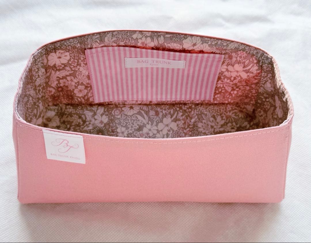 bagtrunk バッグトランク バーキン25 バッグインバッグ 花　ストライプ