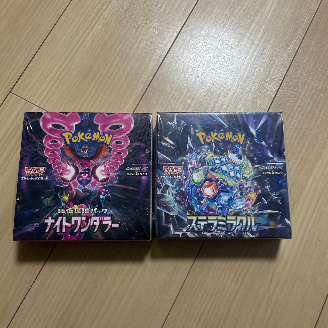 ポケモンカード ナイトワンダー・ステラミミラクルセット　未使用、BOX