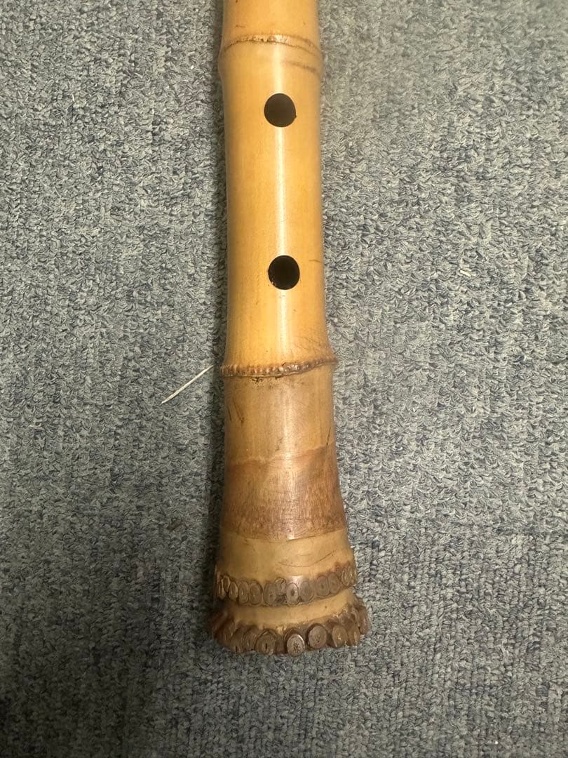 【根竹・銘あり・良音材】尺八 1尺8寸相当 / 古管・和楽器shakuhachi