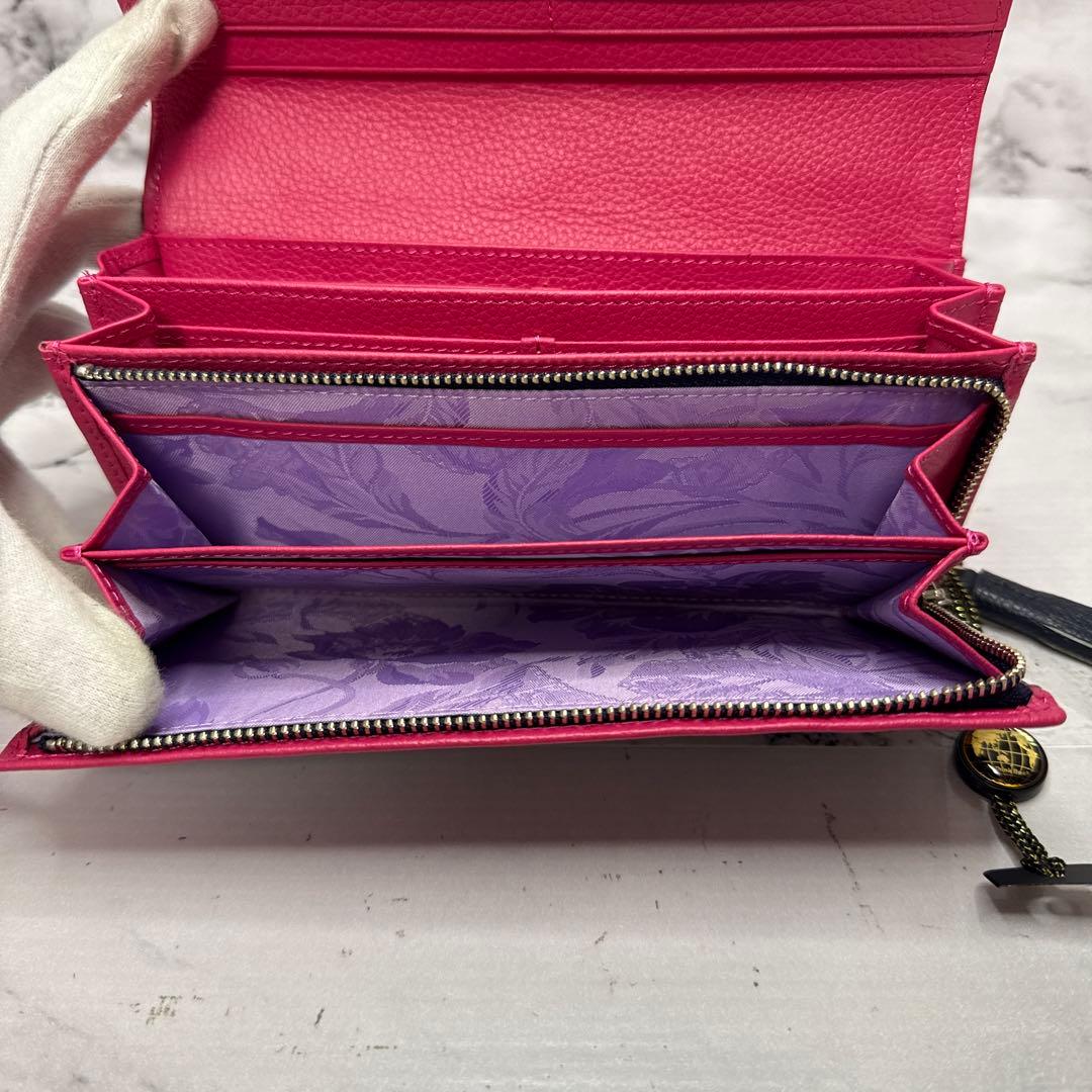 (未使用タグ付)大人気、シンクビー、長財布、L字ジップ、花柄刺繍、ツイード、高級