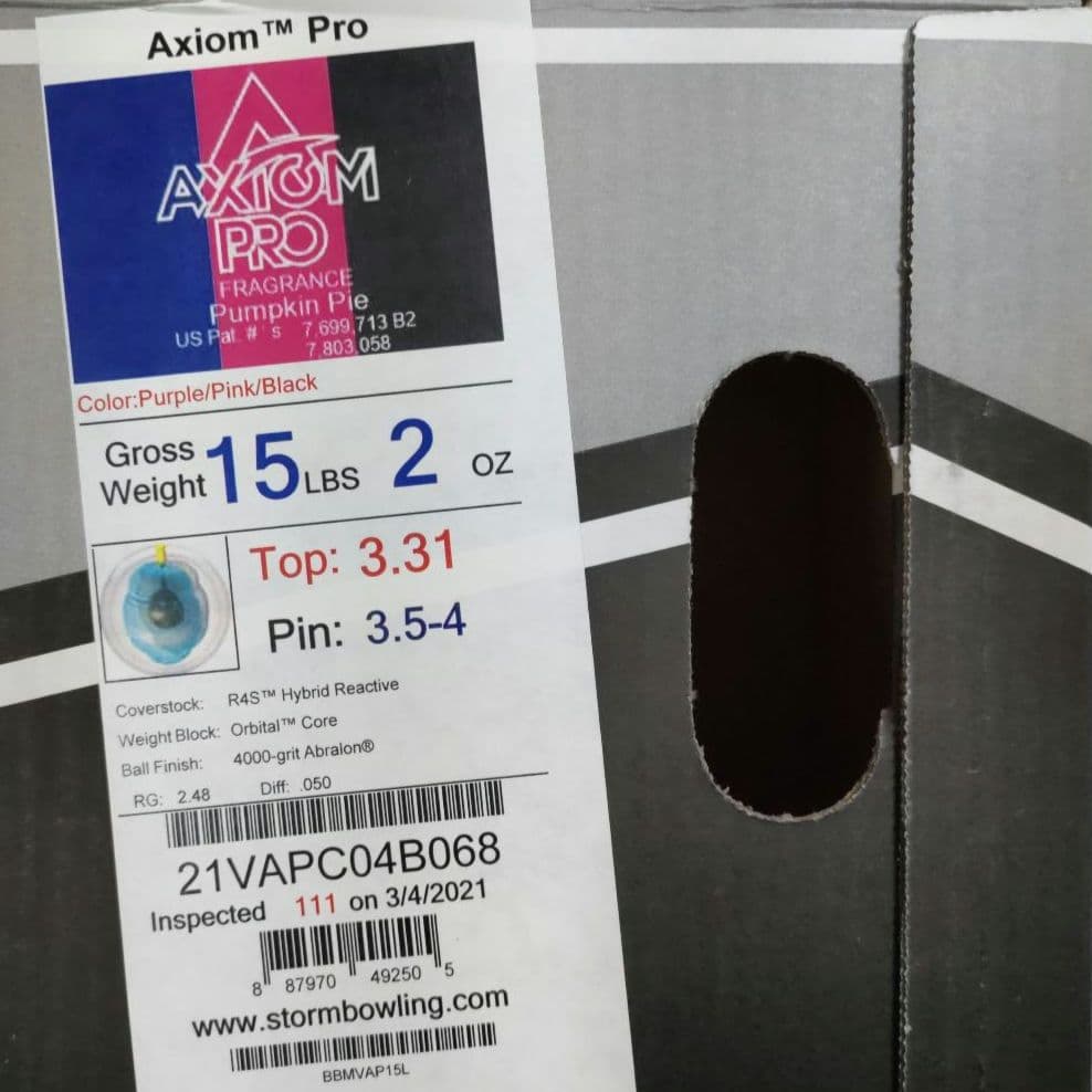 r*m様 ストーム　アクシオムプロ　15ポンド2オンス