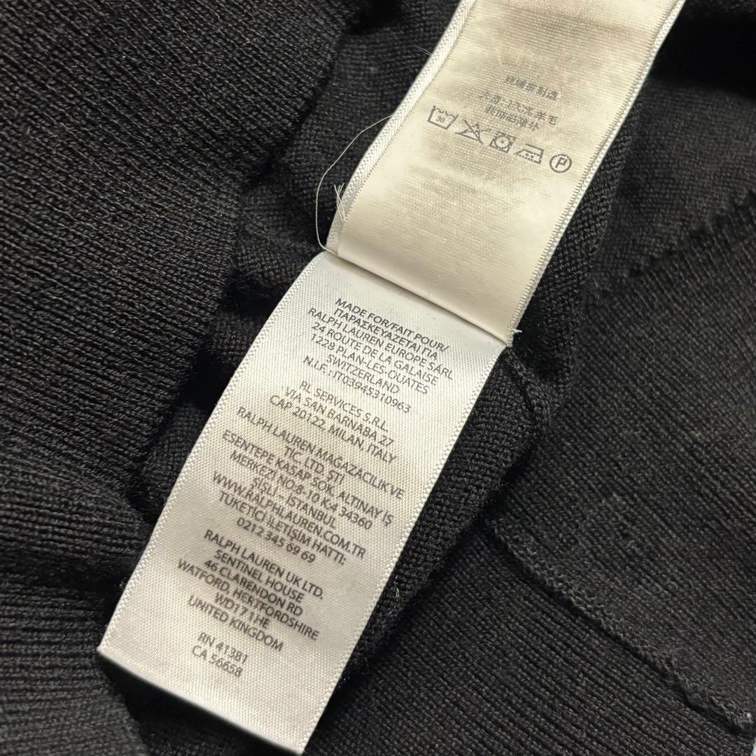 美品 ポロラルフローレン ウォッシャブル メリノウール タートルネックセーター