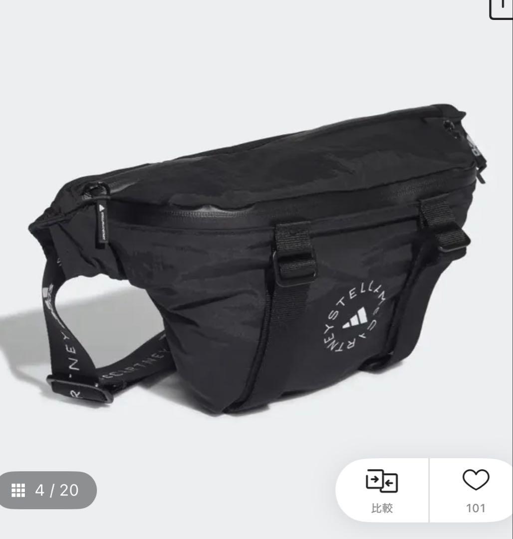 ち*ぃ様 adidas by Stella McCartneyロゴ バム バッグ