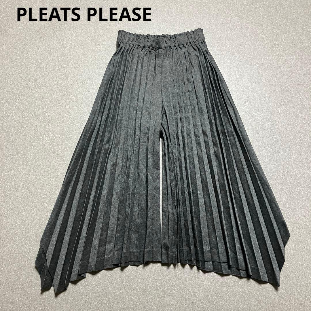 【PLEATS PLEASE】ワイドパンツ プリーツプリーズ イッセイミヤケ