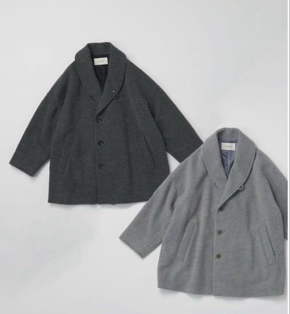 ネストローブ　シェットランドモッサショールカラーコート