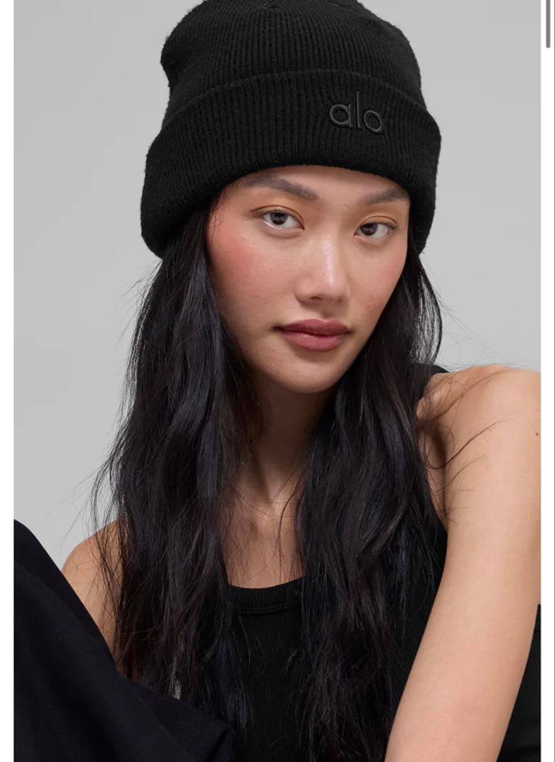 Alo ノータブルビーニー　ブラック