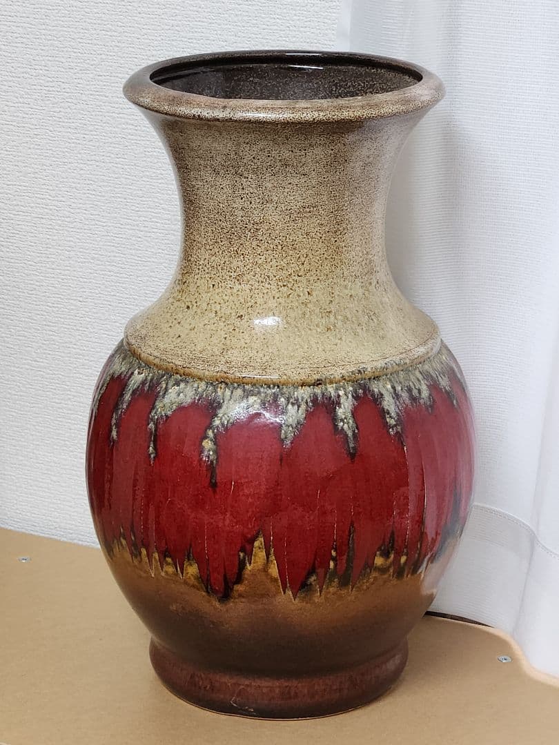 ファットラヴァ 西ドイツ 37.5cm 花瓶 Fatlava Scheurich