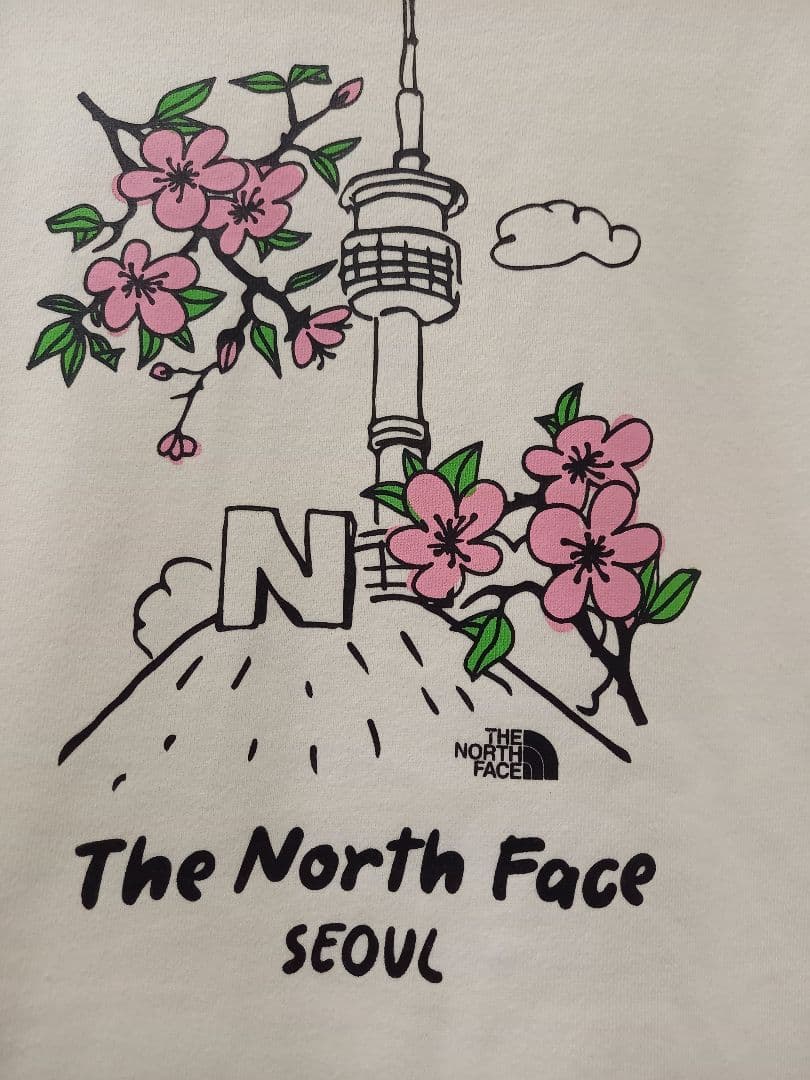未使用The North Faceトレーナー 韓国限定 Seoulタワー2XL