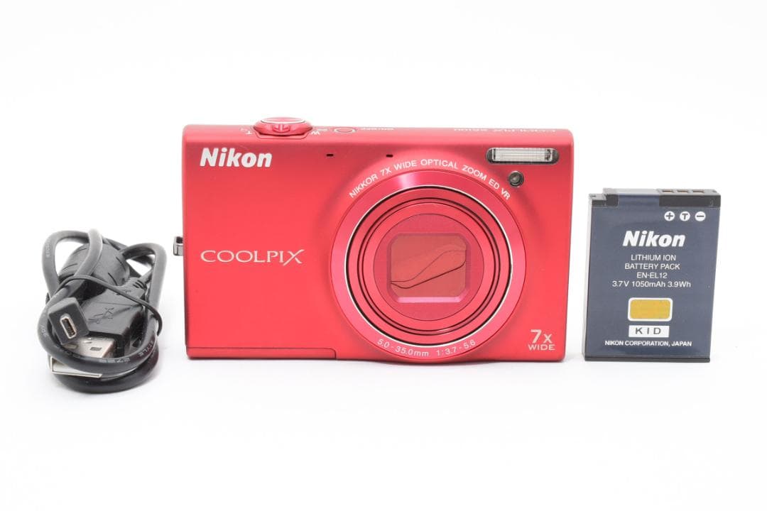【美品】Nikon COOLPIX S6100 レッド　動作確認済