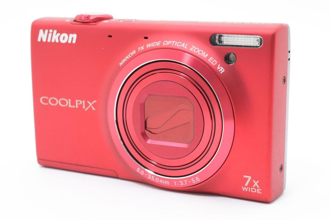 【美品】Nikon COOLPIX S6100 レッド　動作確認済