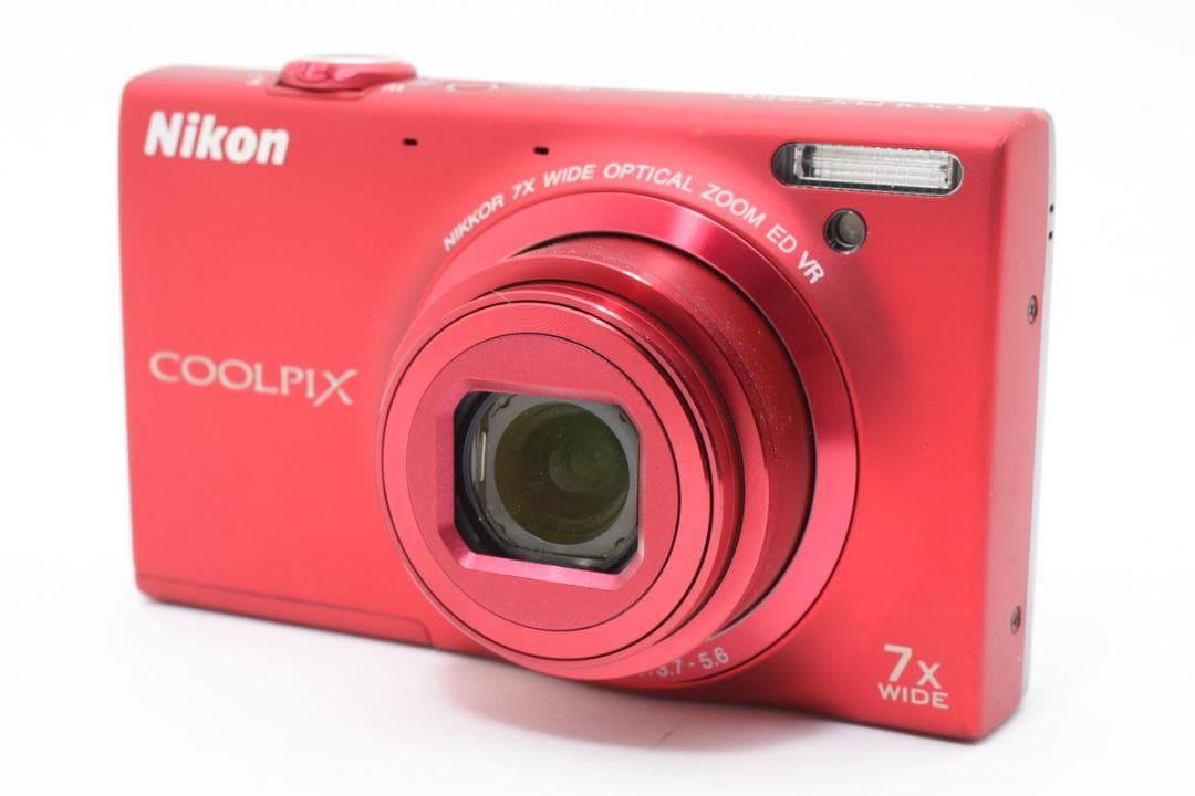 【美品】Nikon COOLPIX S6100 レッド　動作確認済