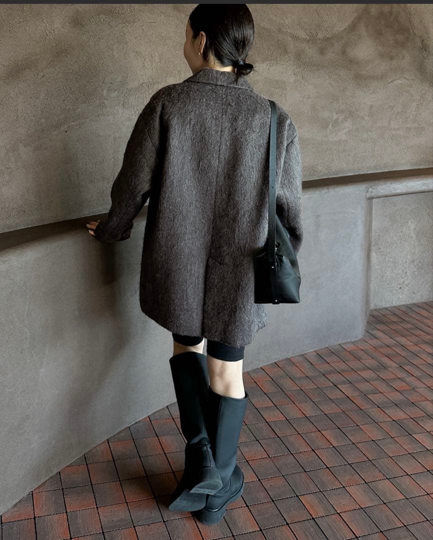 新品タグ付き セレクトモカ by son シャギールーズジャケットMOCA