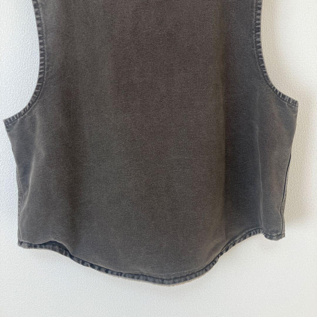 アメリカ製 Carhartt ダックベスト ブラウン Lサイズ