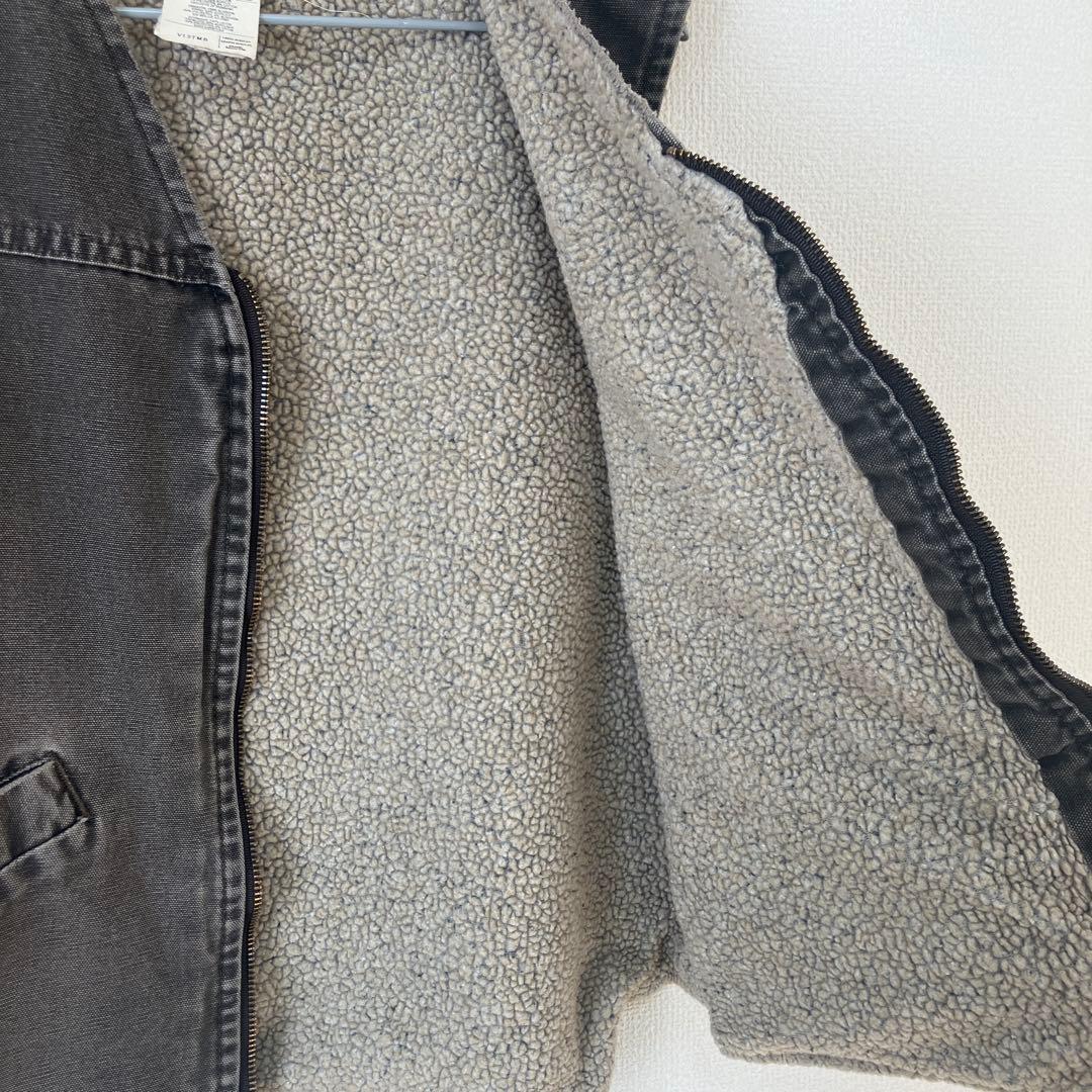 アメリカ製 Carhartt ダックベスト ブラウン Lサイズ