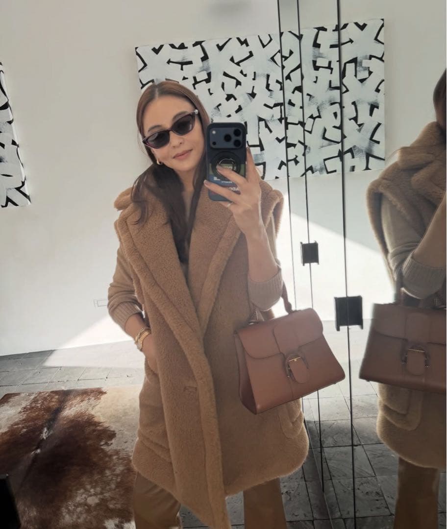 タキマキ着用【MAX MARA】『BREDA1234』CAMELテディジレ　新品