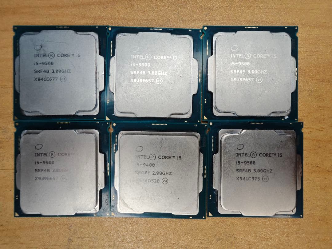 Intel Core i5-9500 CPU 6個セット