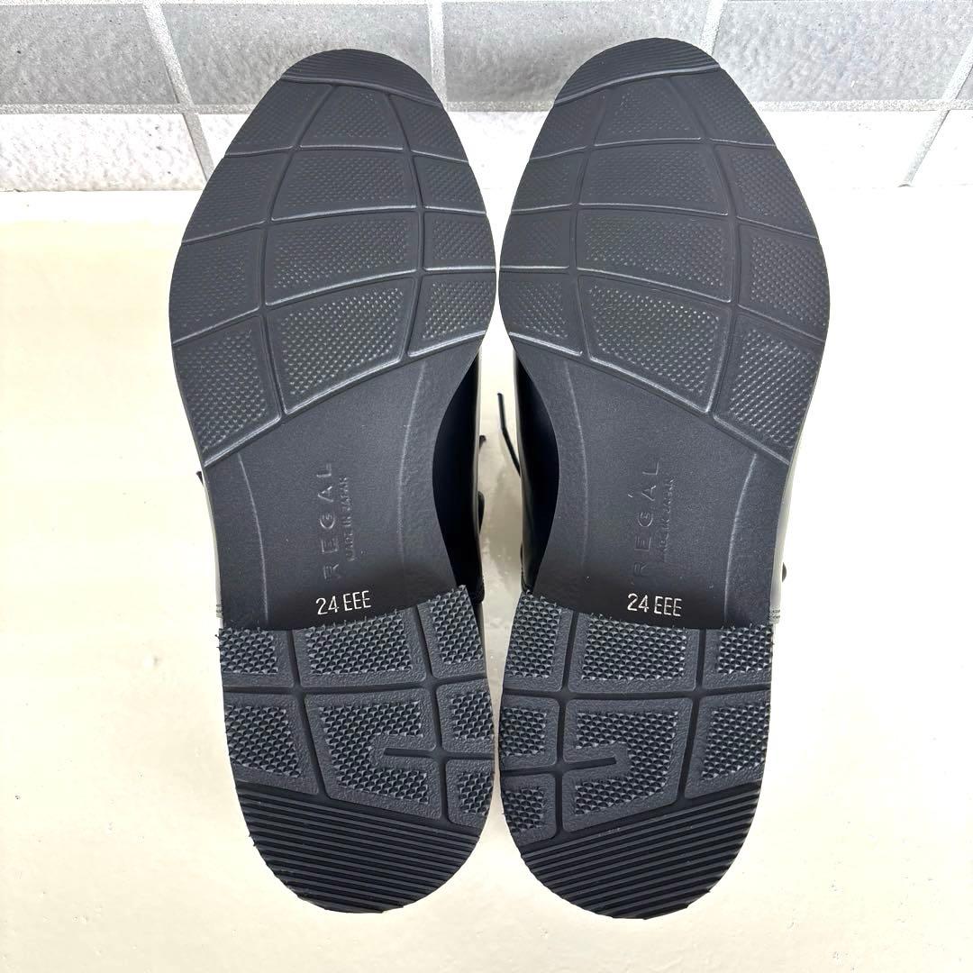 新品　リーガル　ストレートチップ　ブラック　24cm　232S