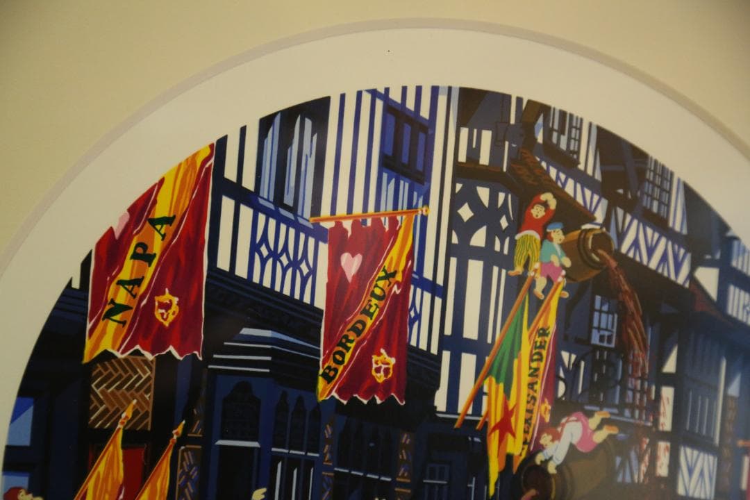 S　ヒロ・ヤマガタ 『日常シリーズ　ワインショップ』 シルクスクリーン