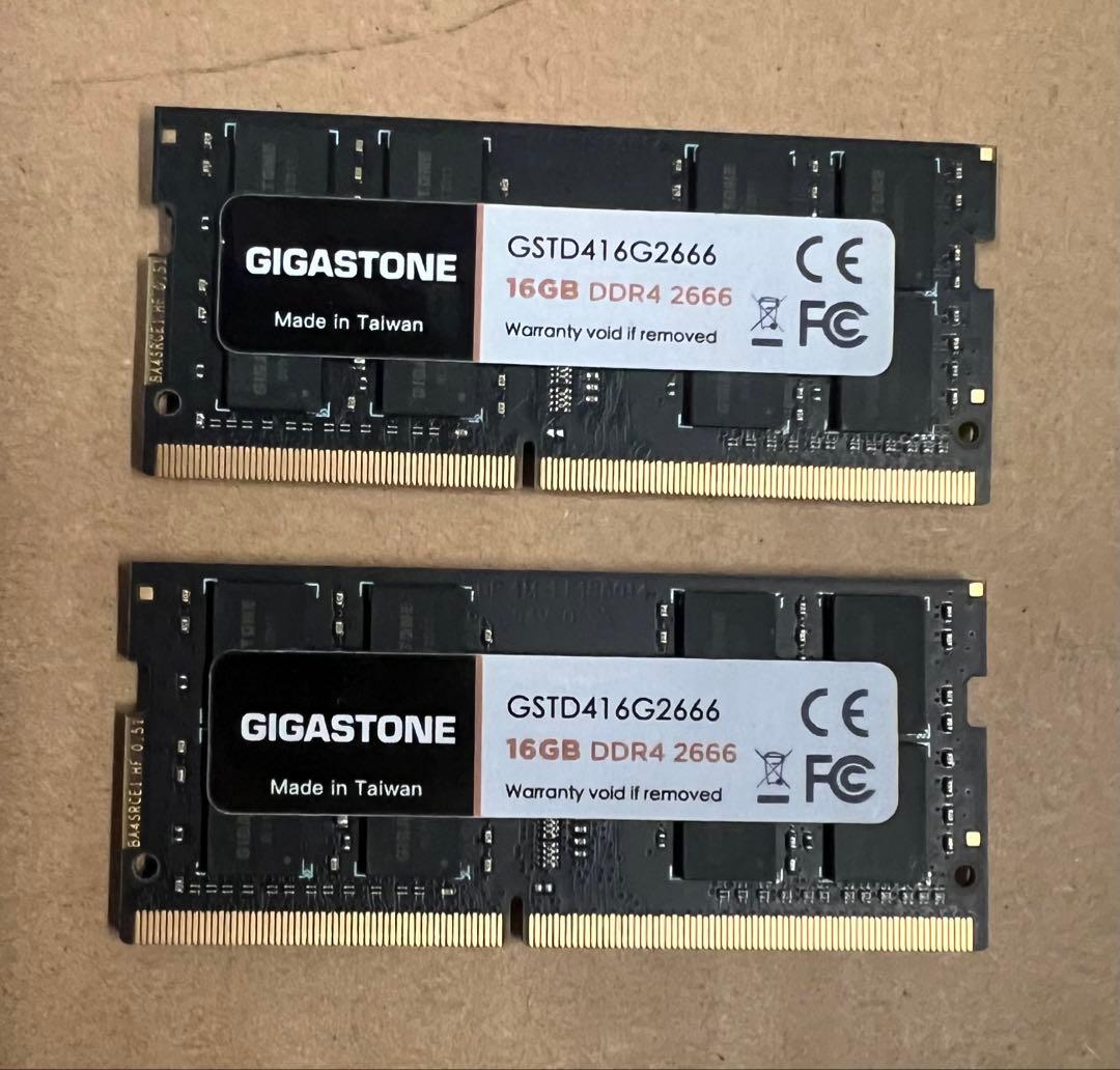 GIGASTONE 16GB DDR4 メモリー 2つ