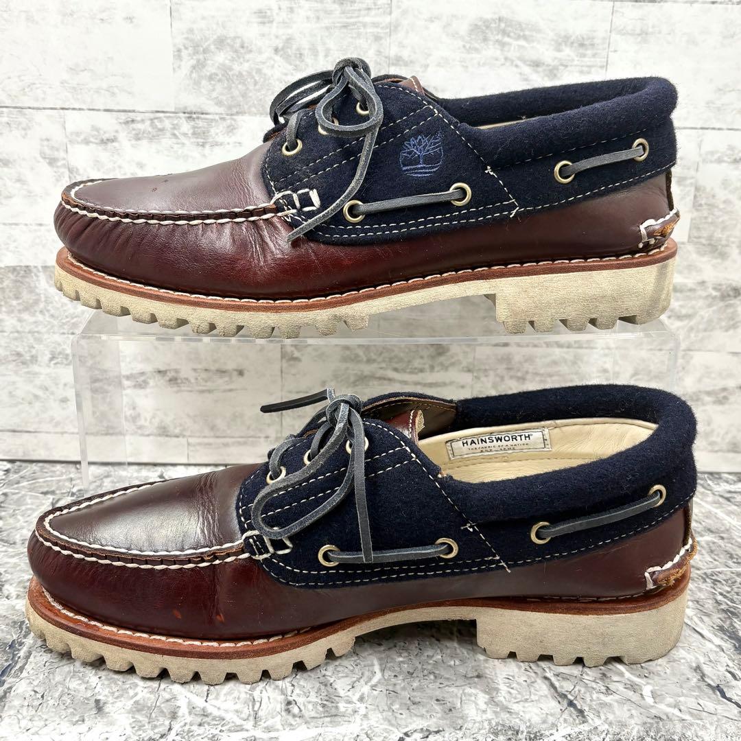 ティンバーランド スリーアイ クラシック 26.5cm ブラウン レザー ウール