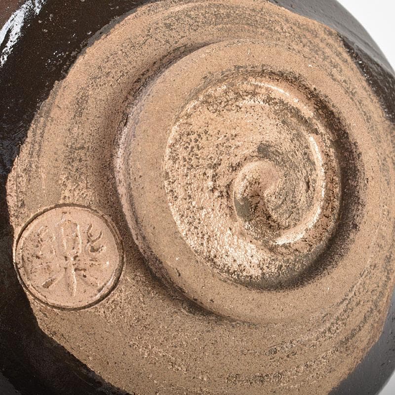 takaty　茶道具　楽吉左衛門　黒楽茶碗　時代箱付　C　5759