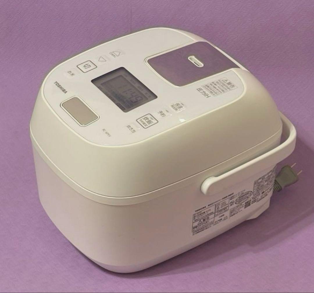 東芝 ホワイト 炎匠炊き 圧力IH炊飯器 (3.5合炊き)RC-6PXV(W)