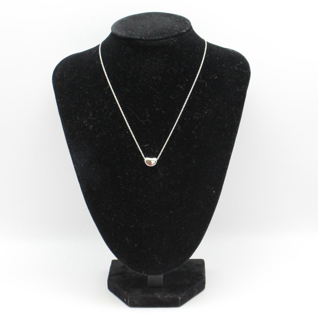 美品 Tiffany&Co. ティファニー ビーン シルバー ネックレス 925