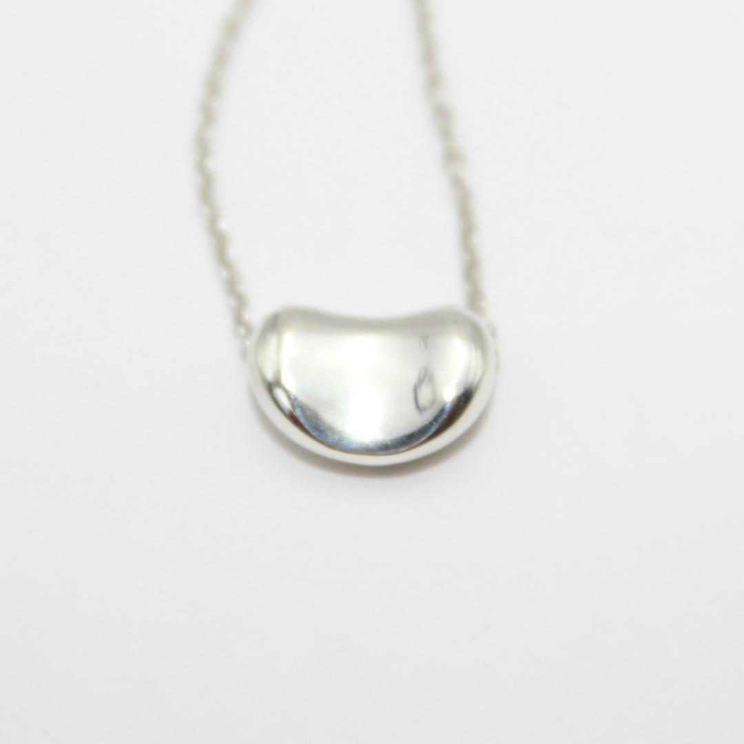 美品 Tiffany&Co. ティファニー ビーン シルバー ネックレス 925