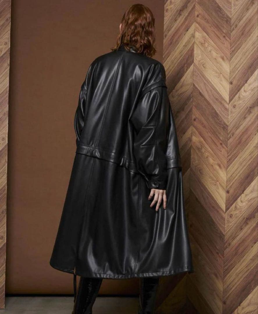 メゾンスペシャル ヴィーガン レザー プライム オーバー モッズコート