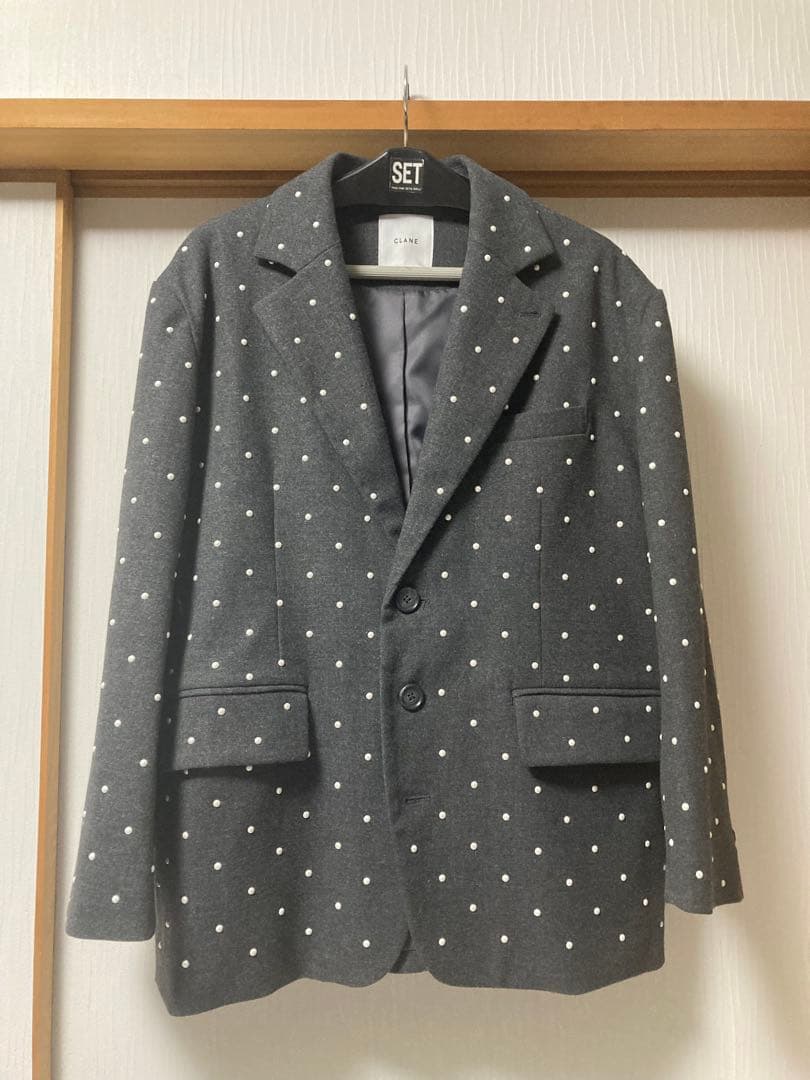 CLANE クラネPEARL DOT JACKET パールドットジャケット