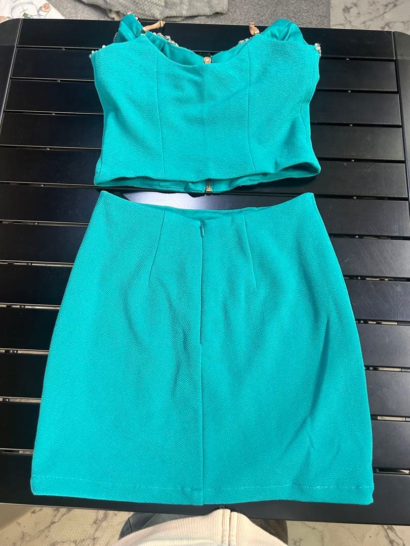 AR ANGELR ターコイズ セットアップドレス