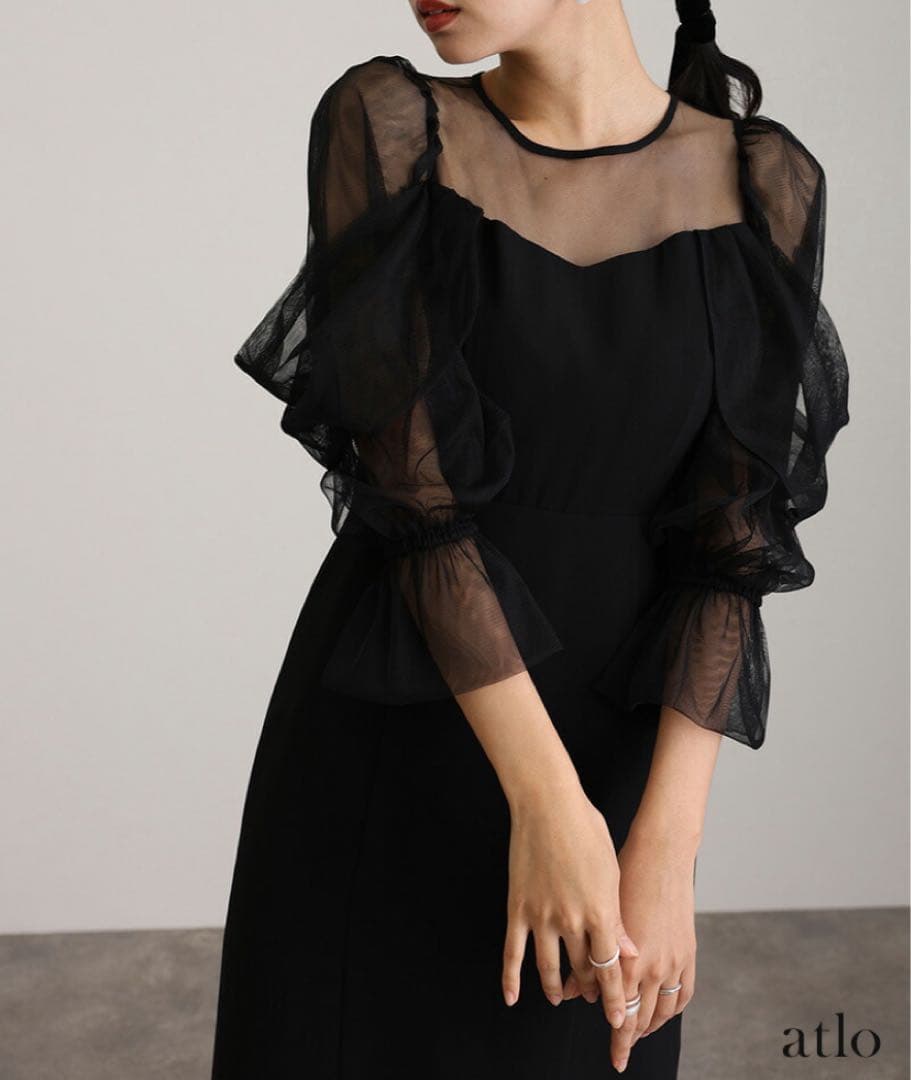 PourVous atlo 結婚式　オケージョン　お呼ばれ　ドレス