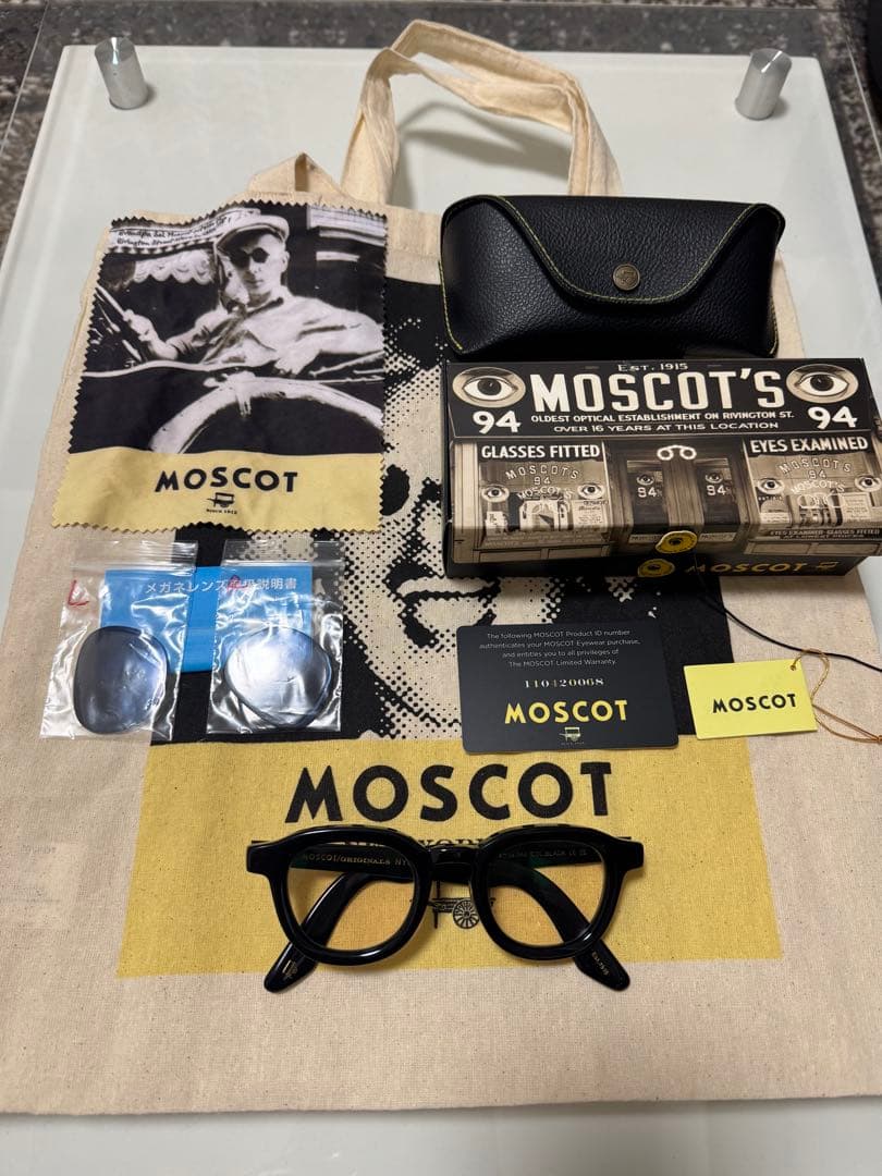 MOSCOT DAHVEN 44 BK（レンズ変更）