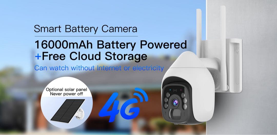 4G/LTE セキュリティカメラ 防犯カメラ 屋外