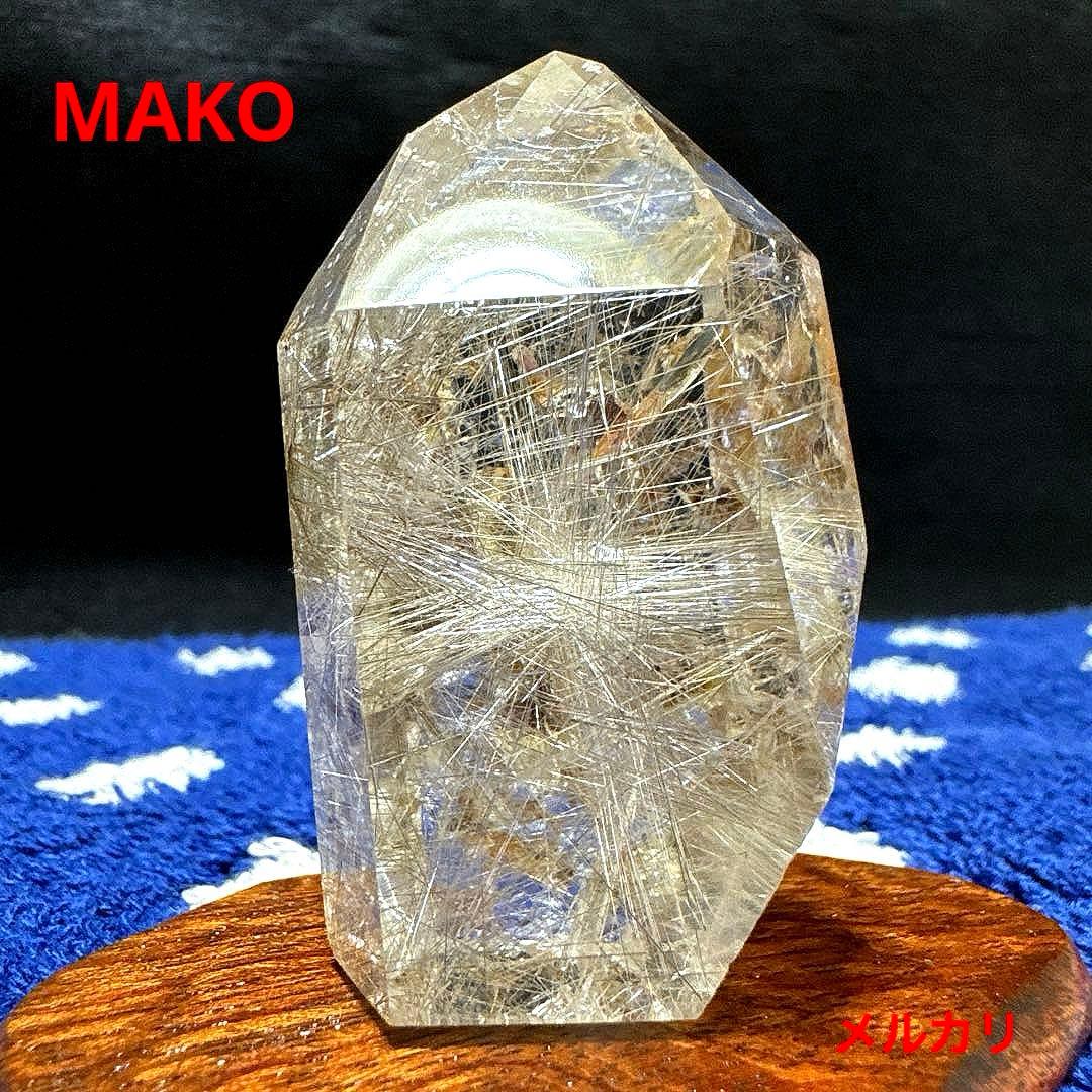 M1873☆ルチルクォーツ六角柱68g☆ミナスジェライス州産☆天然石　原石