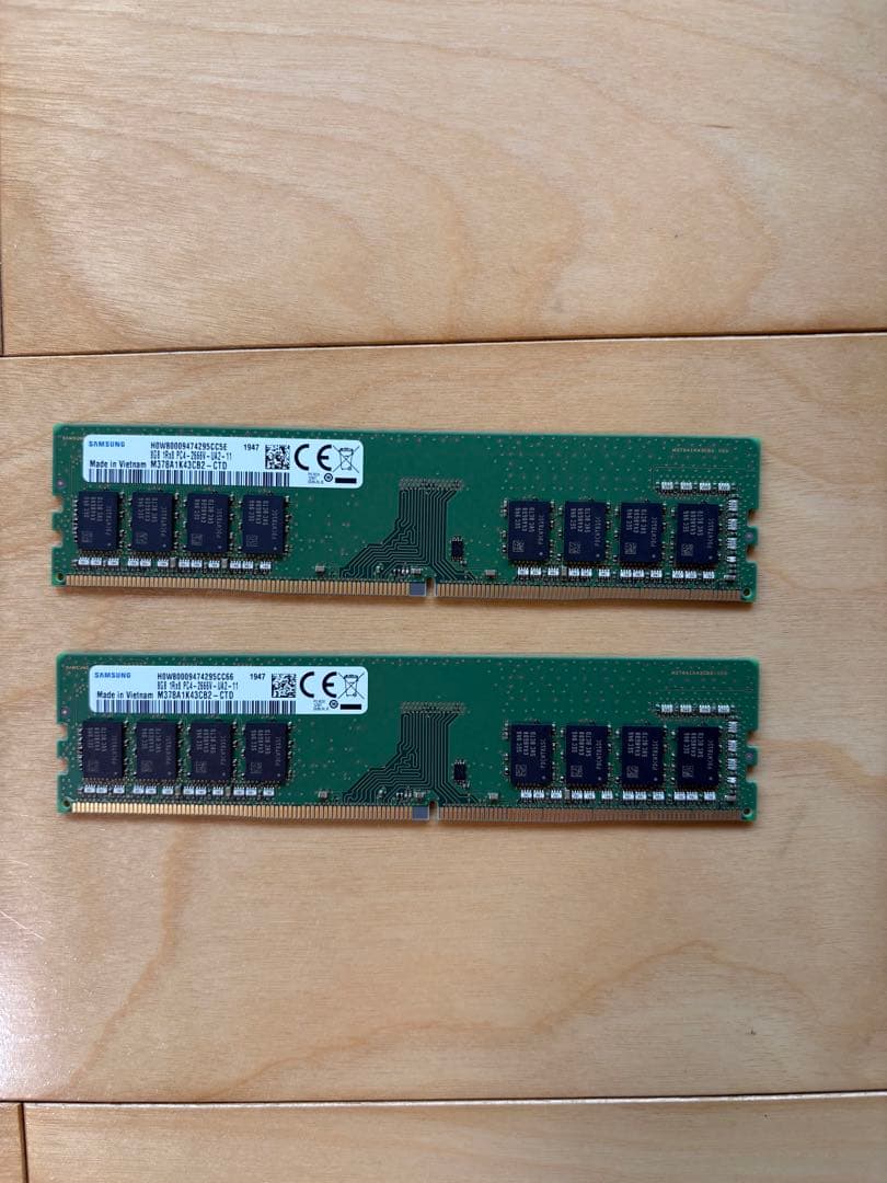 DDR4 8GBメモリ 2400MHz 2枚セット