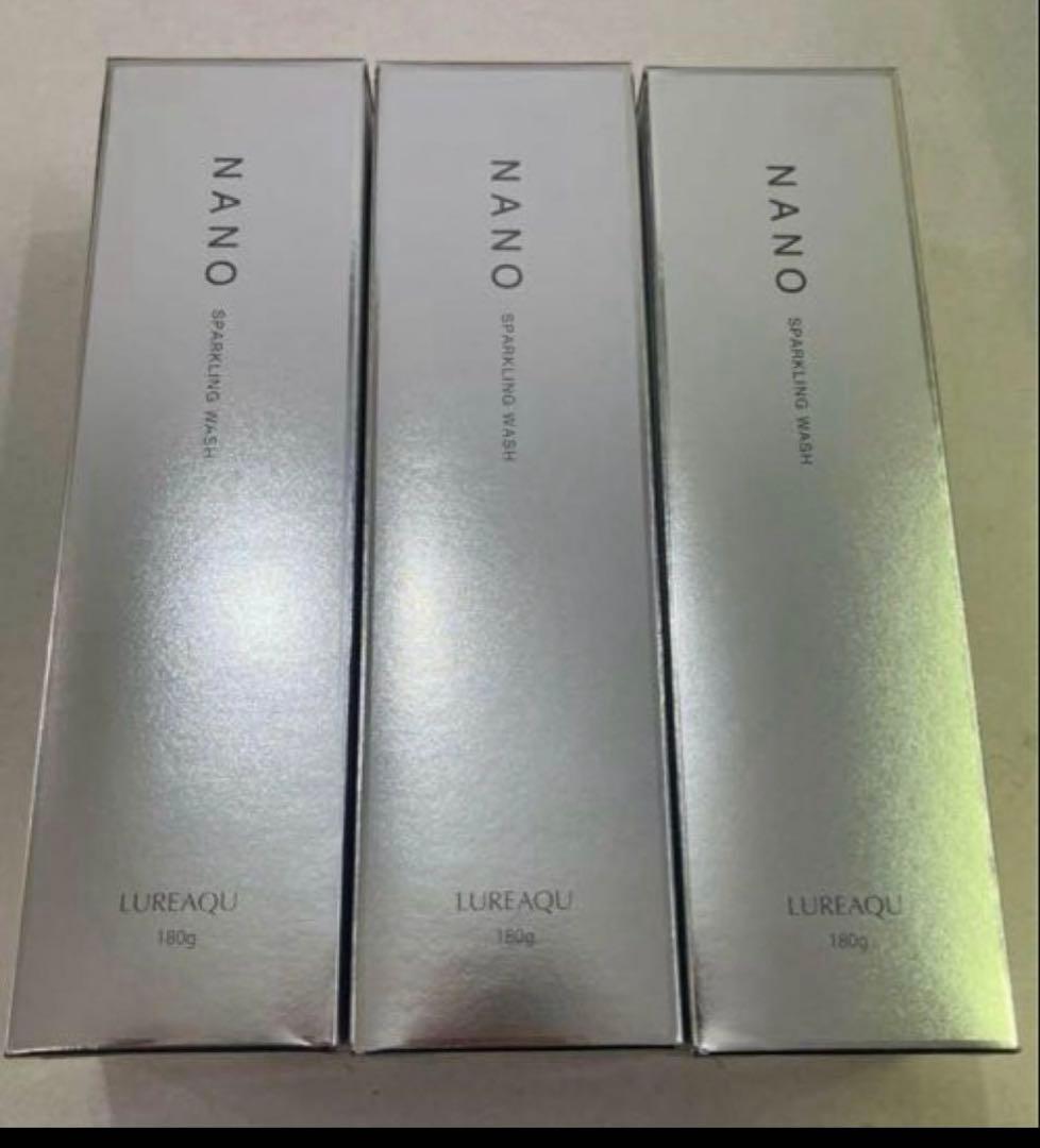 3本‼️新品‼️ルリーク　ナノスパークリングウォッシュ❤️炭酸ナノバブル泡洗顔パック
