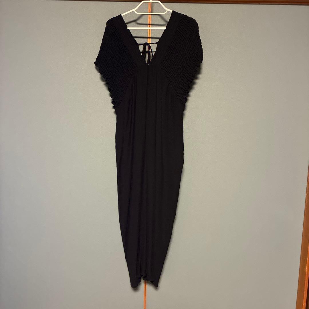 【産前・産後対応】マタニティ／シャーリングVワンピース　レプシィム