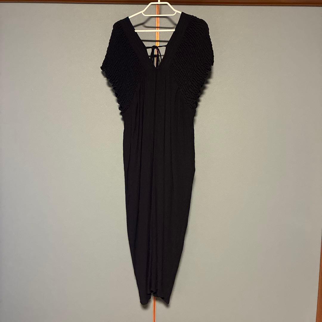 【産前・産後対応】マタニティ／シャーリングVワンピース　レプシィム