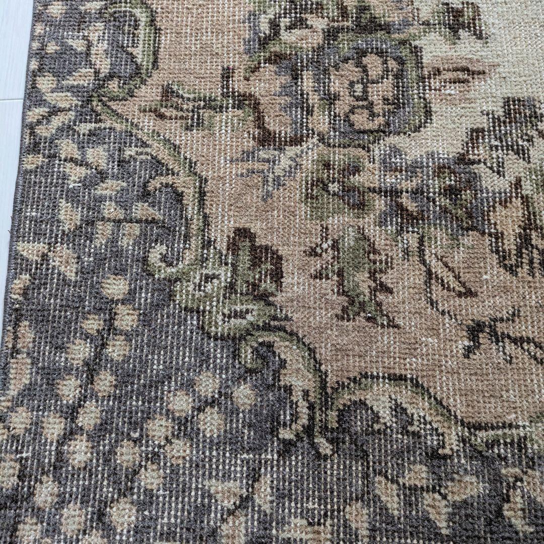 108×210 メダリオン　やわらかピンク×ベージュ　トルコヴィンテージラグ