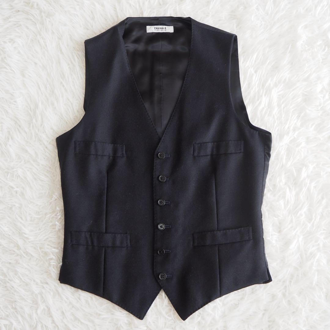 美品 ユナイテッドアローズ スーツセットアップ スリーピース ベスト付 モヘヤ